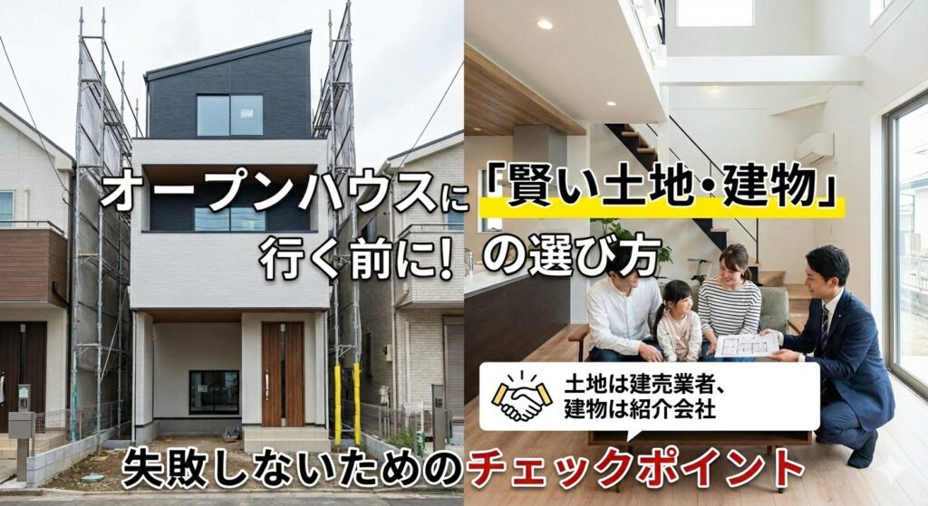 オープンハウスに行く前に！失敗しないためのチェックポイントと「賢い土地・建物」の選び方