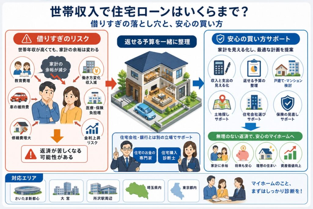 世帯収入で住宅ローンはいくらまで？借りすぎの落とし穴